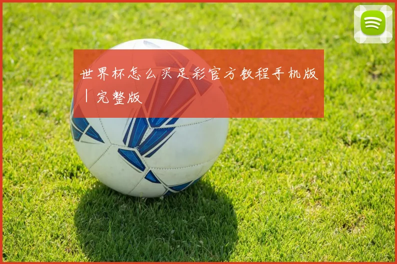 世界杯怎么买足彩官方教程手机版｜完整版